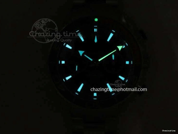 0412 Planet Ocean Master Chronometer Chrono SS OM 1:1 Best Edition Gray Dial On SS Bracelet A Reliable 8180